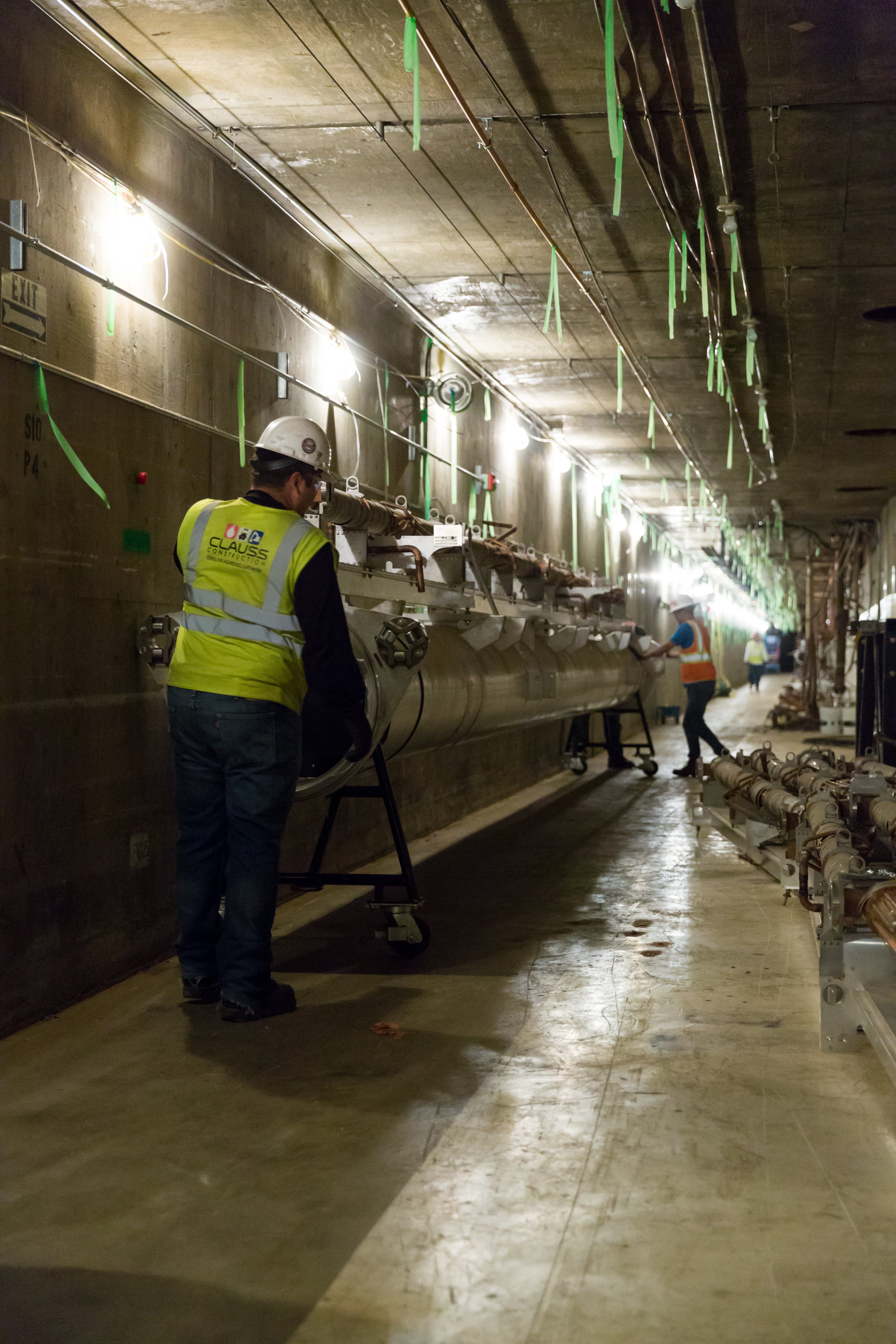 Linear accelerator building