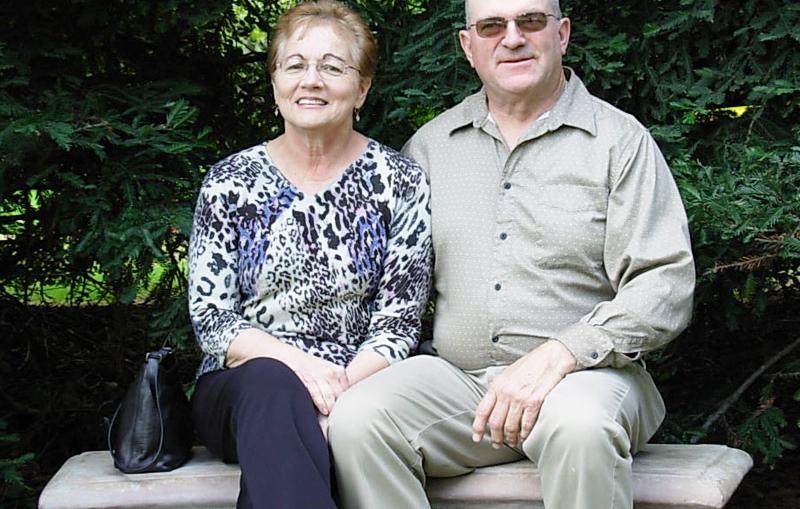 Michael Hughes with his wife Marlene.