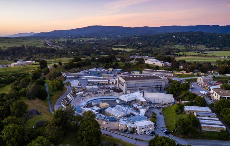 SLAC aerial at night