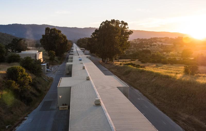 Linac in sunset