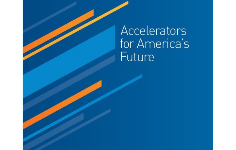 cover of the report on "Accelerators for America's Future" workshop