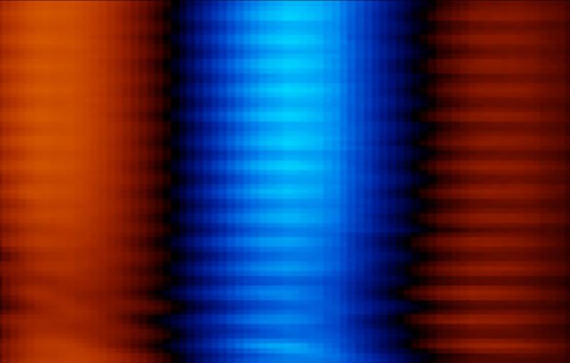 Closeup image of molecular movie frames 