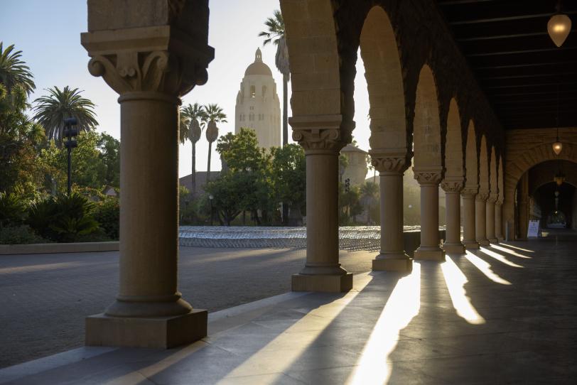 Early morning in the quad, Stanford University