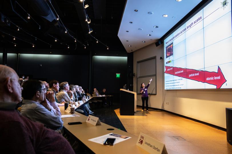 Lead Scientist Johanna Nelson Weker gives a talk about energy materials science