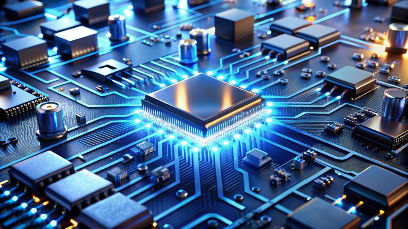 Illustration of a field programmable gate array (FPGA)