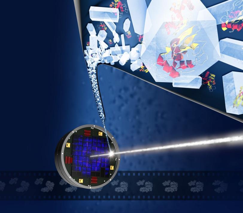 illustration of a crystallography experiment