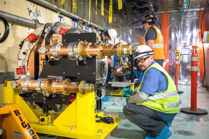 LCLS-II electron gun installation