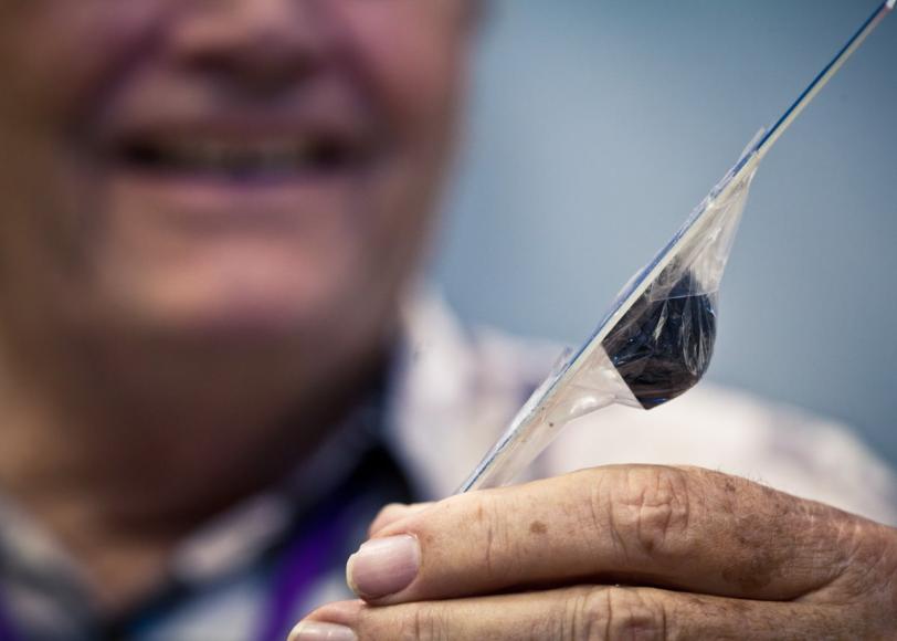 Sample of a meteorite