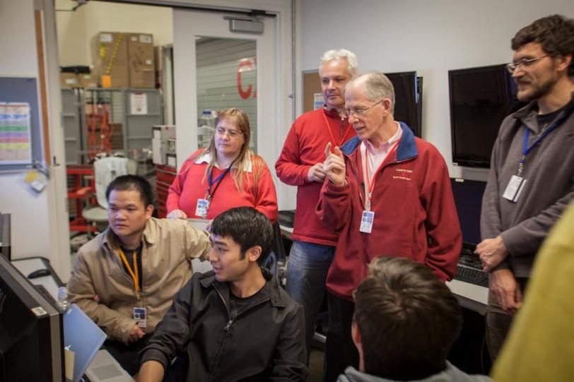 From left to right, Dianfan Li (Trinity College Dubli...