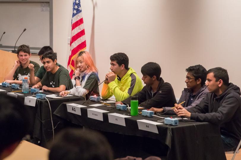 Harker (right) topped Palo Alto High School's #2 team in the semifinals.