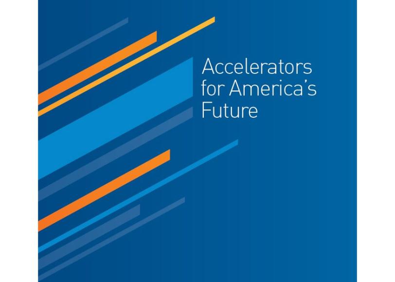 cover of the report on "Accelerators for America's Future" workshop