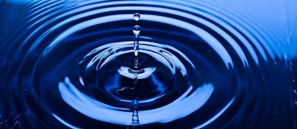 Photo - Deep blue water rippling.