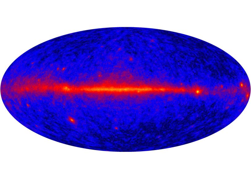 Fermi Map of Gamma-Ray Sky 