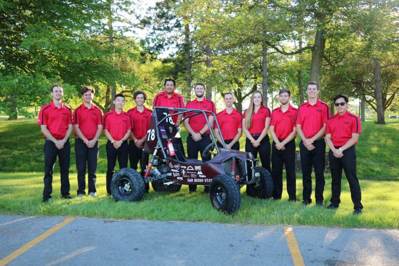 San Diego State University’s Aztec Baja off-road buggy team