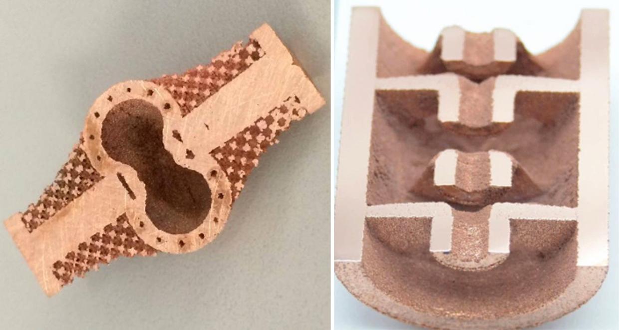 3D-printed copper components