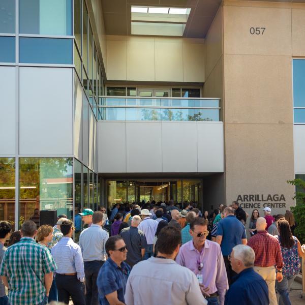 Arrillaga Science Center ribbon cutting ceremony