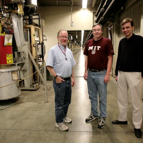 BaBar collaborators William Lockman, Ray Cowan, and Brian Aagaard Petersen