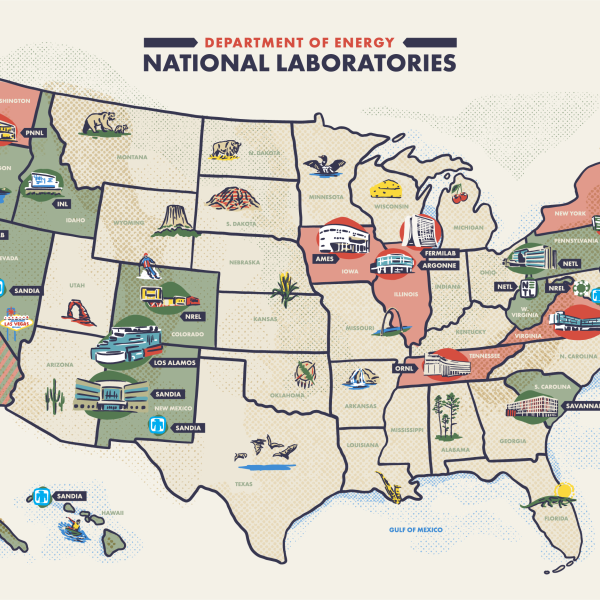 Take a tour of the 17 national laboratories across the United States