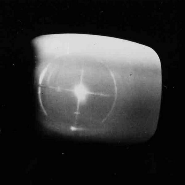 View of the first electron beam in the 2-mile-long linac