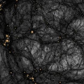 Formation of dark matter structures.