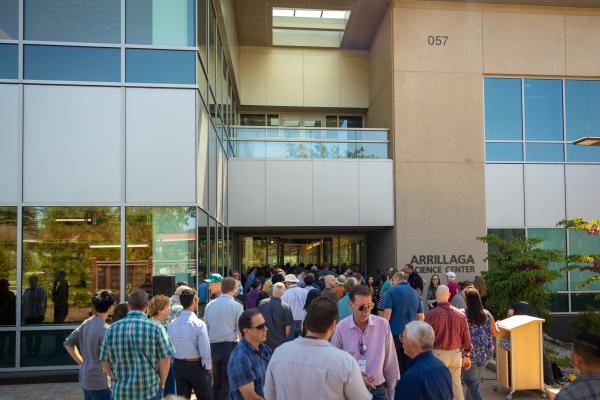 Arrillaga Science Center ribbon cutting ceremony